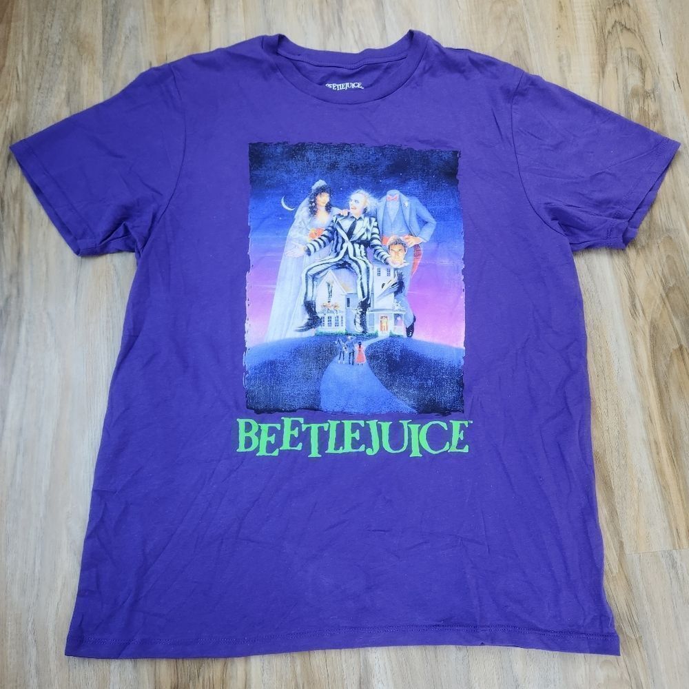 🩵NWT Purple Beetlejuice Short Sleeve Top XLarge